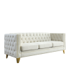 {Contact us for 3D modeling} Velvet Sofa for Living Room,Buttons Tufted Square Arm Couch, Modern Couch Upholstered Button and Metal Legs, Sofa Couch f