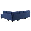 104.3*78.7" Modern L-shaped Sectional Sofa,7-seat Linen Fabric Couch Set with Chaise Lounge and Convertible Ottoman for Living Room,Apartment,Office,3