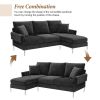 84 " Convertible Sectional Sofa, Modern Chenille L-Shaped Sofa Couch with Reversible Chaise Lounge, Fit for Living Room, Apartment(2 Pillows)