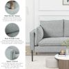 Modern Style Sofa Linen Fabric Loveseat Small Love Seats Couch for Small Spaces; Living Room; Apartment