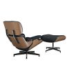 Living Room Lounge Chair Arm Chair Swivel Single Sofa Seat With Ottoman Genuine Leather Standard Version