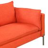 Modern Style Sofa Linen Fabric Loveseat Small Love Seats Couch for Small Spaces; Living Room; Apartment