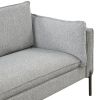 Modern Style 3 Seat Sofa Linen Fabric Upholstered Couch Furniture 3-Seats Couch for Different Spaces; Living Room; Apartment