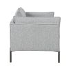 Modern Style Sofa Linen Fabric Loveseat Small Love Seats Couch for Small Spaces; Living Room; Apartment