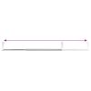 Curtain Rails 2 Pcs White and Silver 15.7"-23.6" Aluminum