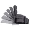 Lazy Sofa Bed Fold Floor Chair Soft Sleeper In Home Lounger Recliner 6-Position Adjustable with Armrests Pillow Dark Gray