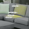 112*87" Sectional Sofa Couches Living Room Sets, 7 Seats Modular Sectional Sofa with Ottoman, L Shape Fabric Sofa Corner Couch Set with 3 Pillows