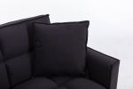 Hot Selling Solid Color Easy Assemble Loveseat 2 Seater Furniture Breathable Linen Sofa Chair