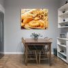 Framed Canvas Wall Art Decor Bread Painting, Still Life Bread Painting Decoration For Restrant, Kitchen, Dining Room, Office Living Room, Bedroom Deco