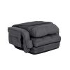 Lazy Sofa Bed Fold Floor Chair Soft Sleeper In Home Lounger Recliner 6-Position Adjustable with Armrests Pillow Dark Gray