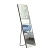 Black Solid Wood Frame Full-length Mirror, Dressing Mirror, Bedroom Home Porch, Decorative Mirror, Clothing Store, Floor Mounted Large Mirror, Wall Mo