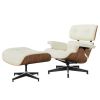 Living Room Lounge Chair Arm Chair Swivel Single Sofa Seat With Ottoman Genuine Leather Standard Version