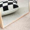 Black Solid Wood Frame Full-length Mirror, Dressing Mirror, Bedroom Home Porch, Decorative Mirror, Clothing Store, Floor Mounted Large Mirror, Wall Mo