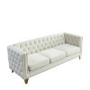 {Contact us for 3D modeling} Velvet Sofa for Living Room,Buttons Tufted Square Arm Couch, Modern Couch Upholstered Button and Metal Legs, Sofa Couch f